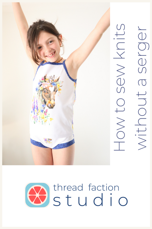 How to sew knits without a serger