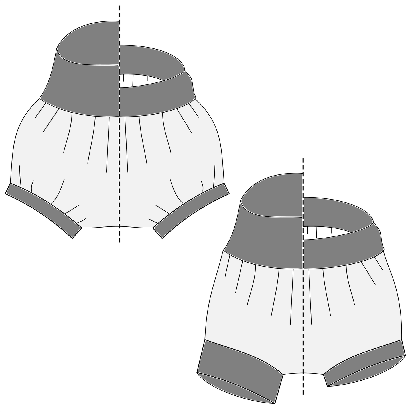 Grow-with-me Shorties PDF Sewing Pattern