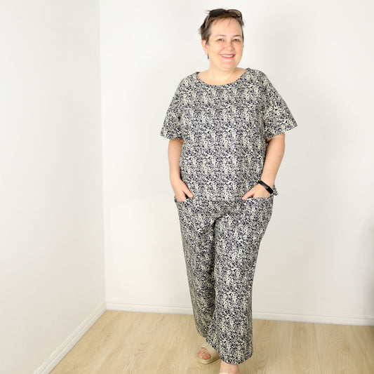 Lake Woven T-Shirt and Pant Bundle