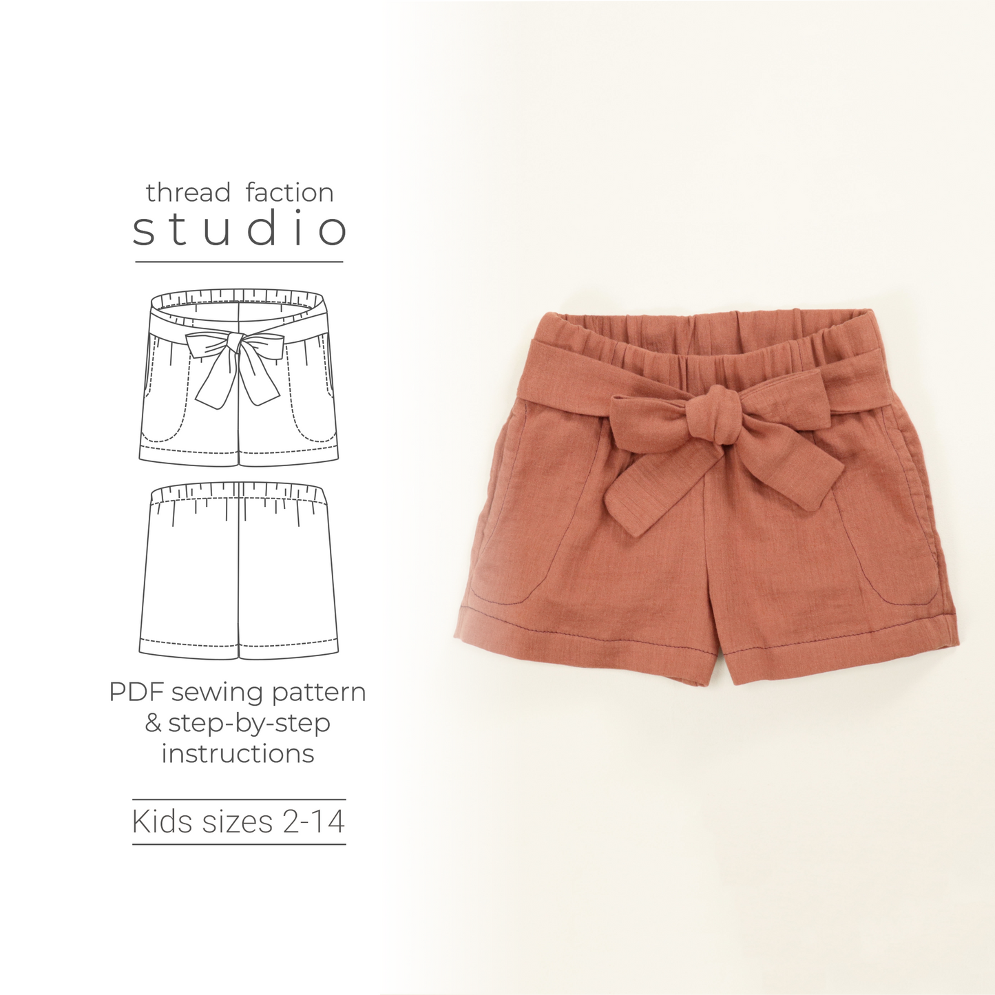 Zero Waste Bow Shorts Pattern