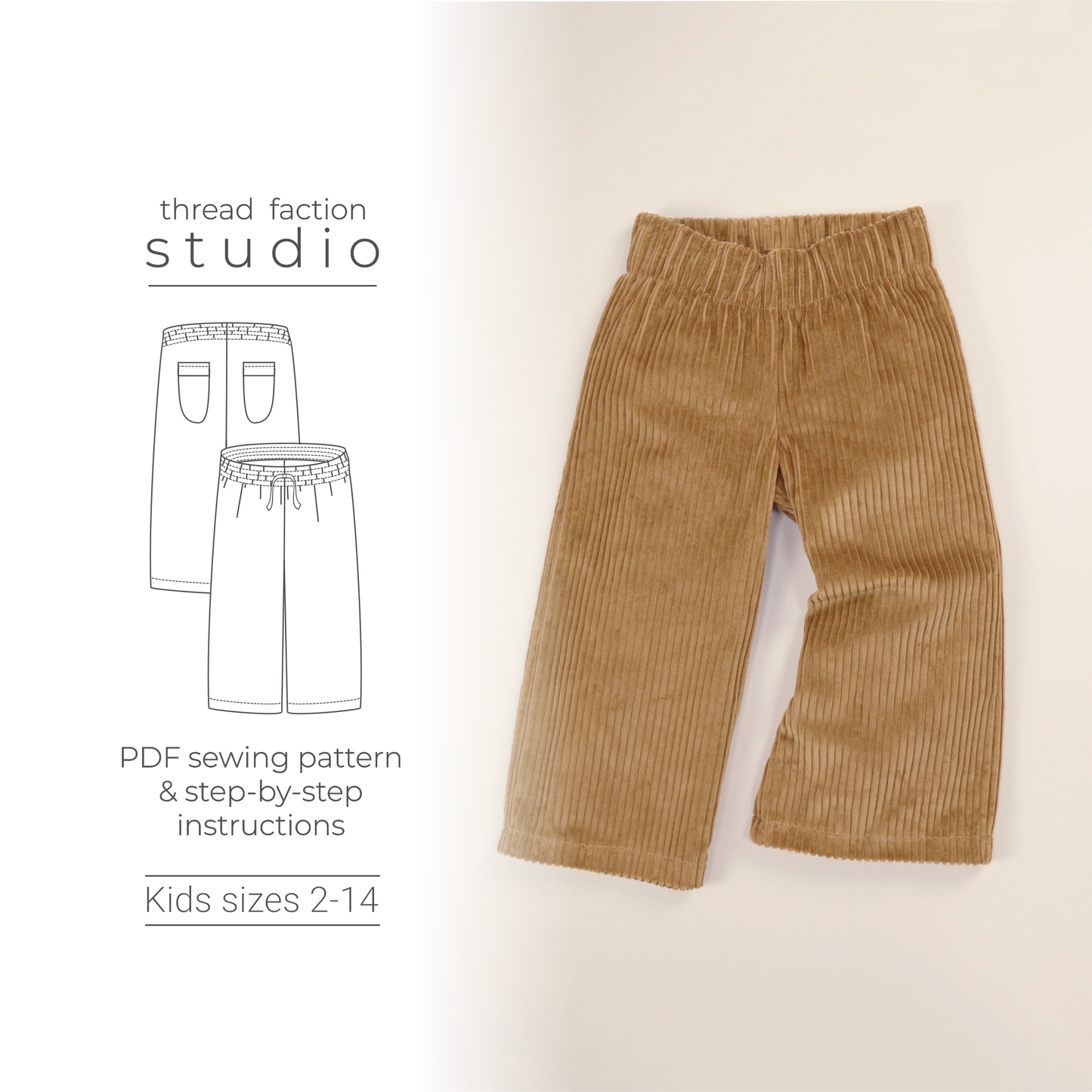 Zero Waste Wide Leg Pants Pattern