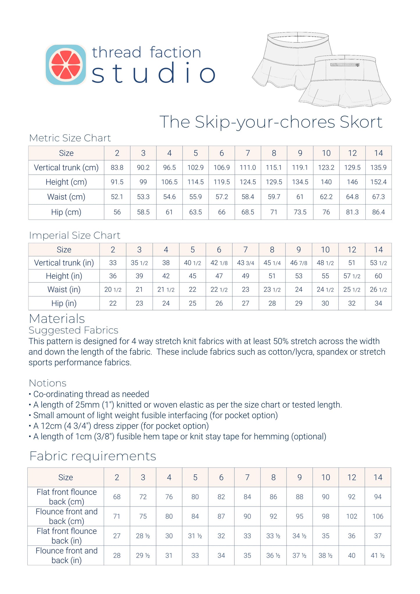 The Skip-your-chores Skort