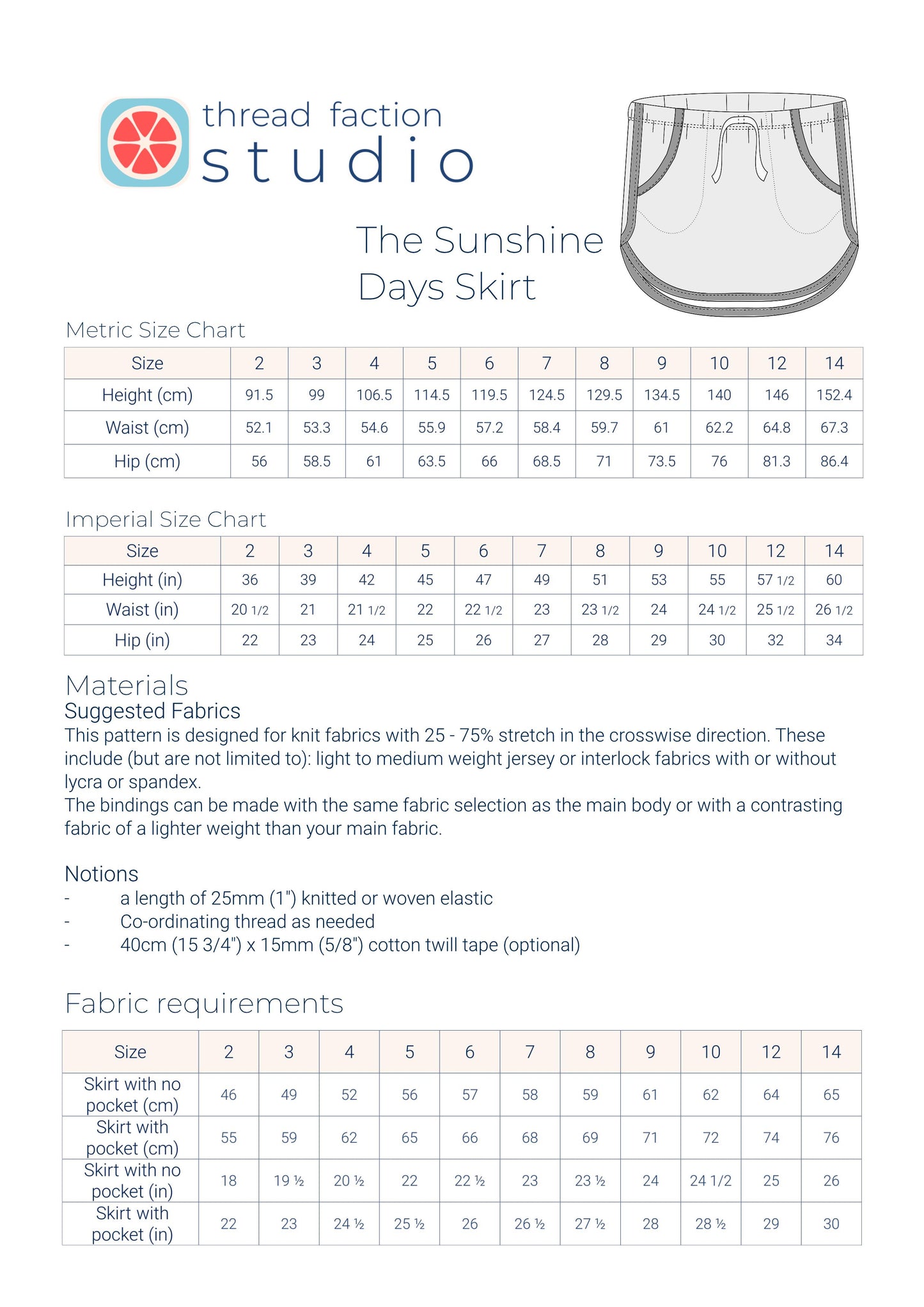 The Sunshine Days Skirt