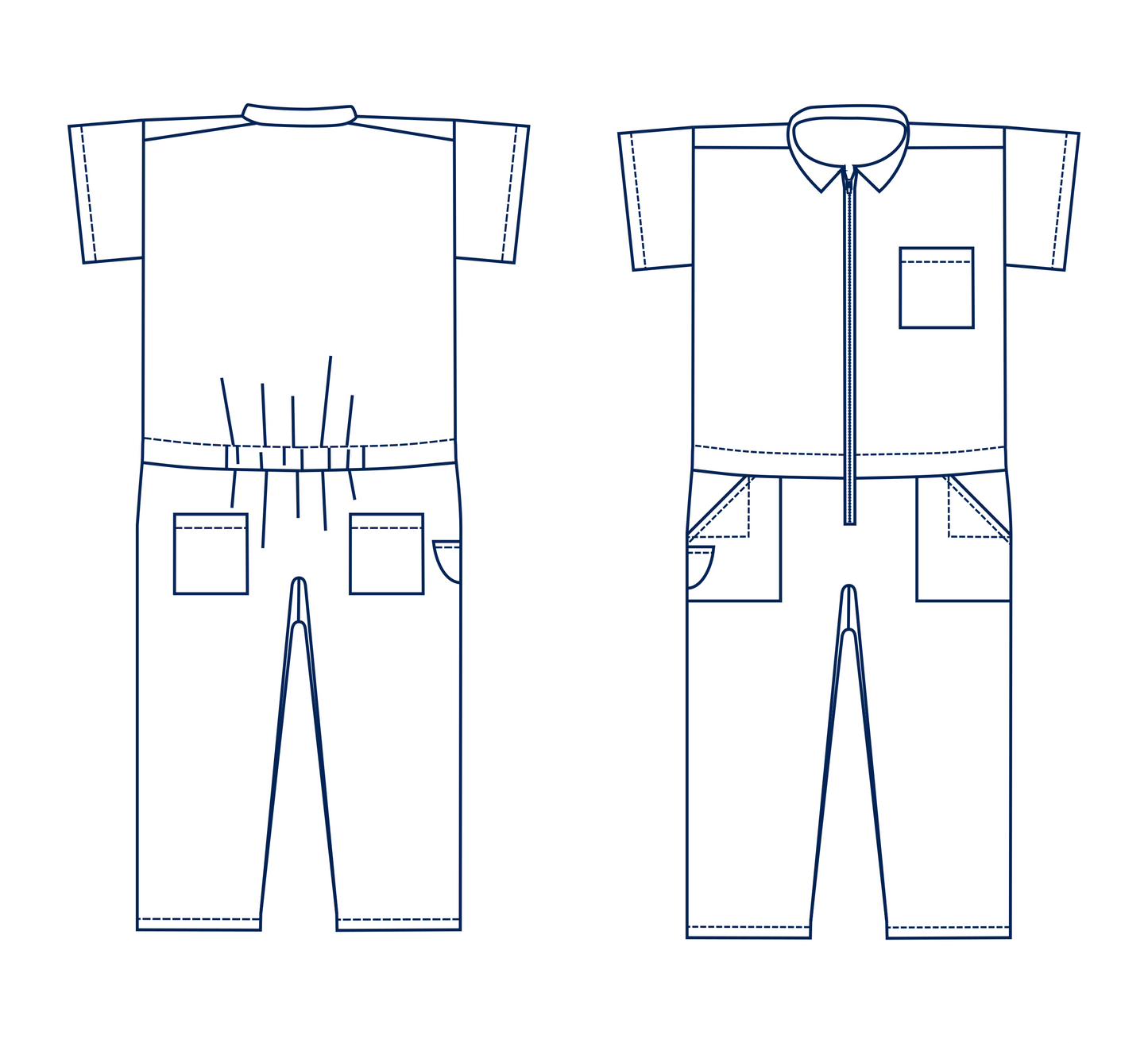 Zero Waste Utility Jumpsuit Pattern