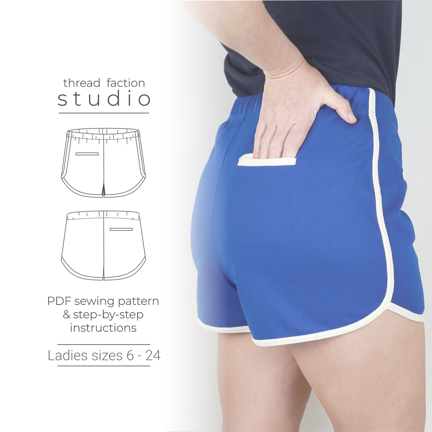 Digital Ellen Pants + Shorts Sewing Pattern, Shop