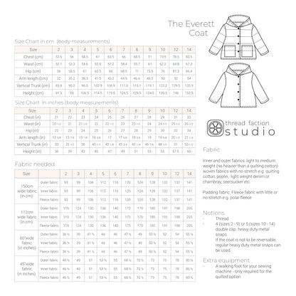 The Everett Coat PDF Sewing Pattern
