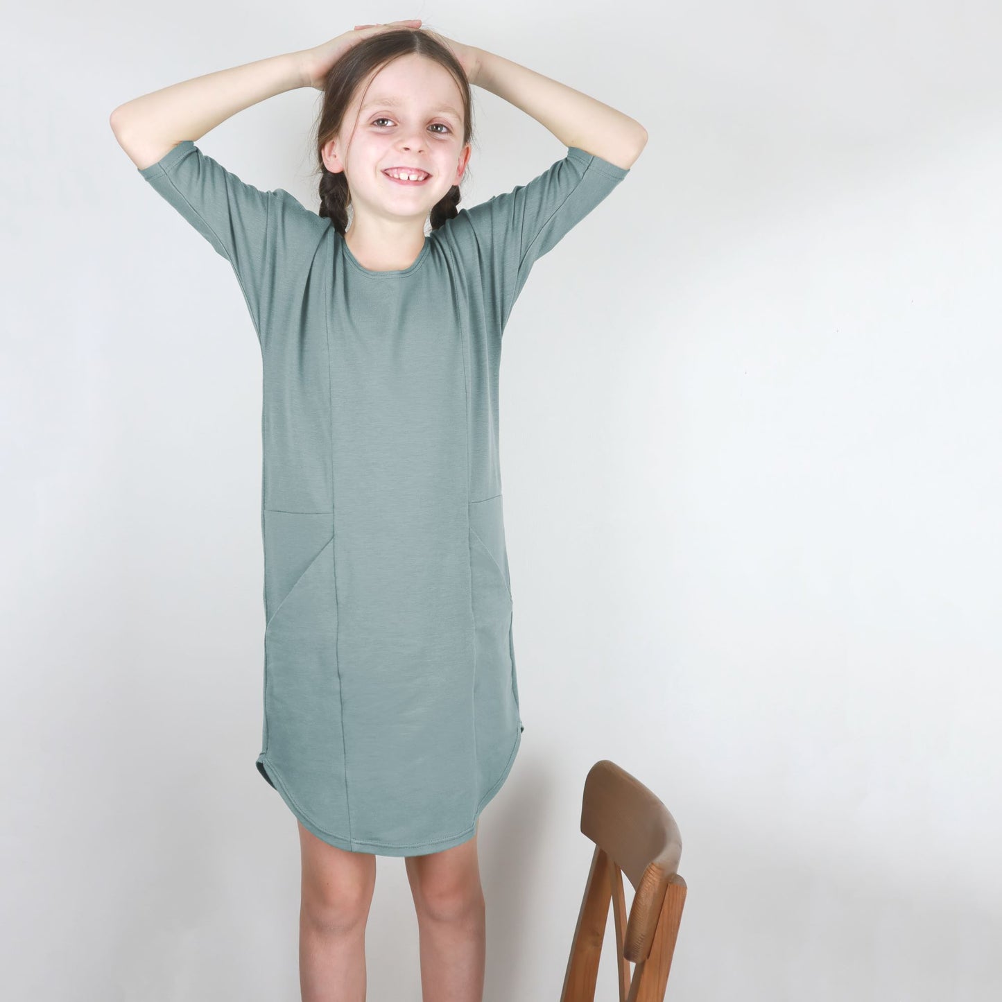 Zero Waste Dolman Sweater Dress Pattern