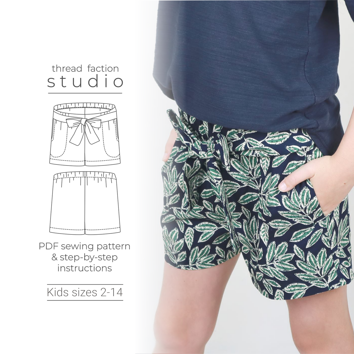 Zero Waste Bow Shorts Pattern