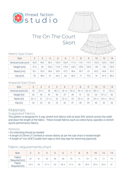 The On The Court Skort