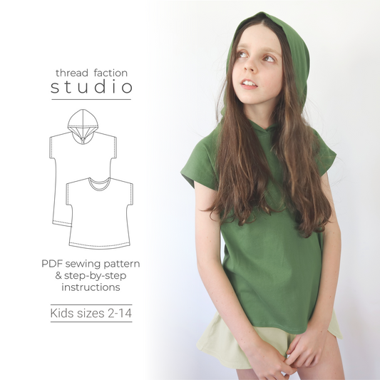 Thread Faction 130 Girls Everyday Swing Dress PDF Sewing Pattern Kids Sizes  2 14 Petite, Regular, Tall and Extra Tall -  Canada