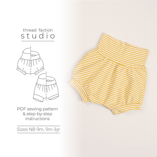 Grow-with-me Shorties PDF Sewing Pattern