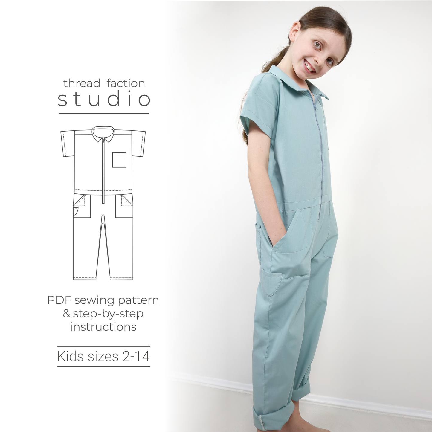 Zero Waste Utility Jumpsuit Pattern