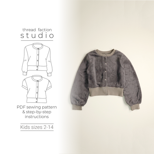 Tea Party Cardigan & Top PDF Sewing Pattern