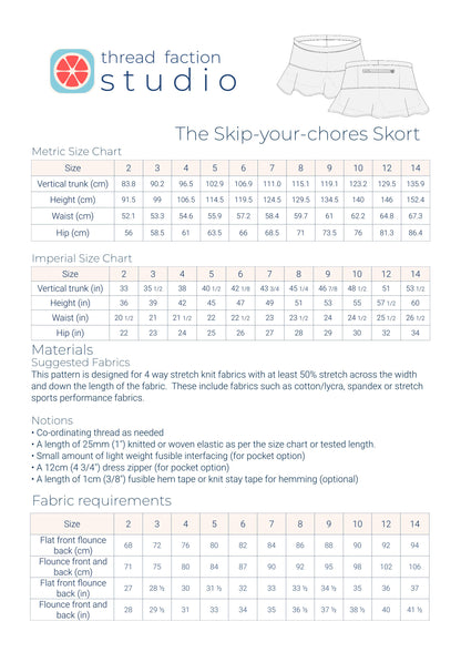 The Skip-your-chores Skort