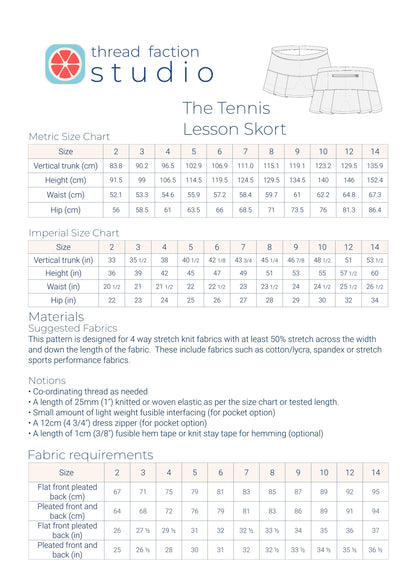 The Tennis Lesson Skort