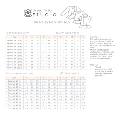 The Paley Peplum Top